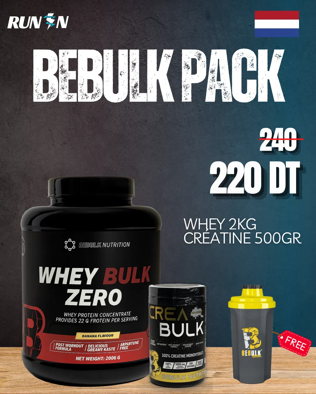 Pack Whey Bebulk