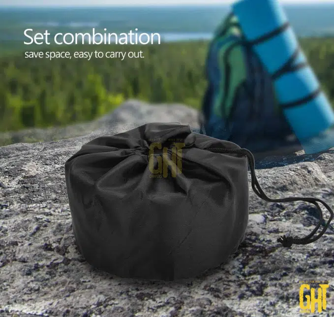 Set de Cuisine Camping 10 pièces avec Sac