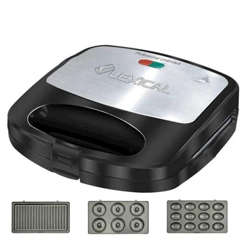 Appareil panini Lexical LSM-2532 - 3 en 1 - 800W