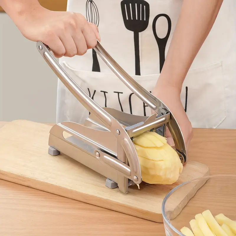 Coupe frite en acier inoxydable avec éplucheur de poisson