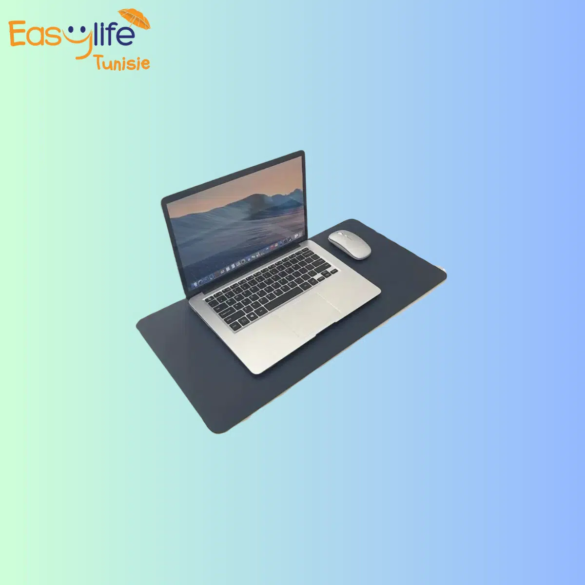 Tapis de bureau et clavier souris en cuir PU