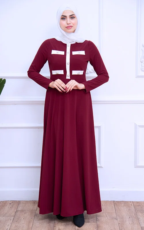 Robe Amira  Voilée