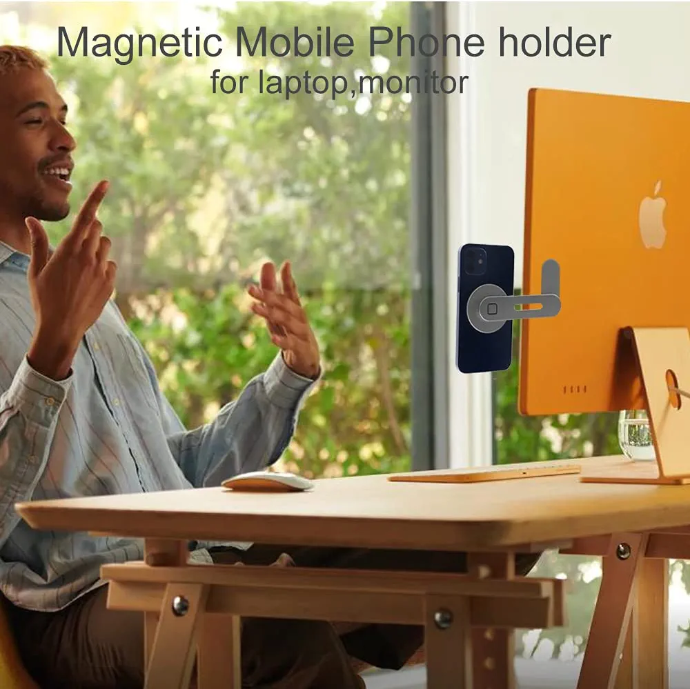 Support pliable de smartphone pour écran PC