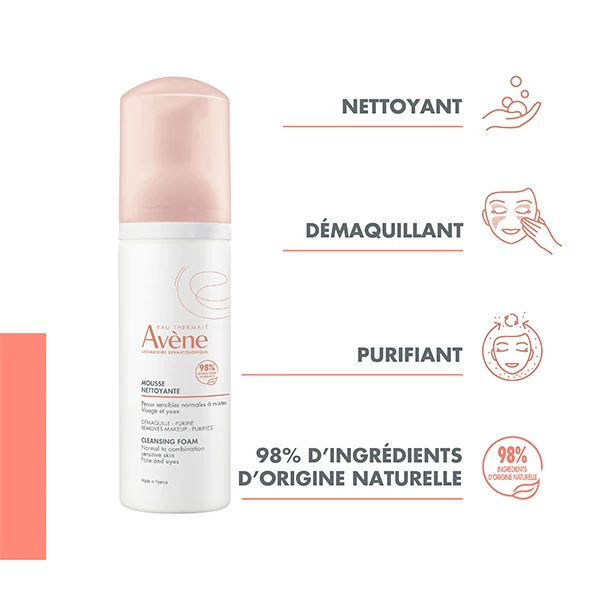 AVENE Mousse Nettoyante 150ML