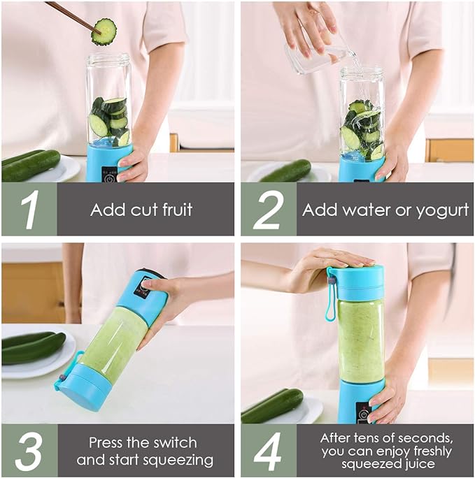 Mixeur personnel de fruits rechargeable via USB