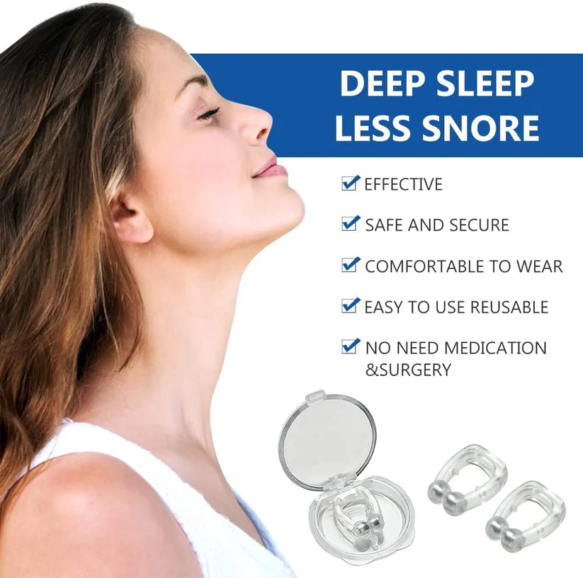Pince-nez magnétique ANTI-RONFLEMENT  en silicone