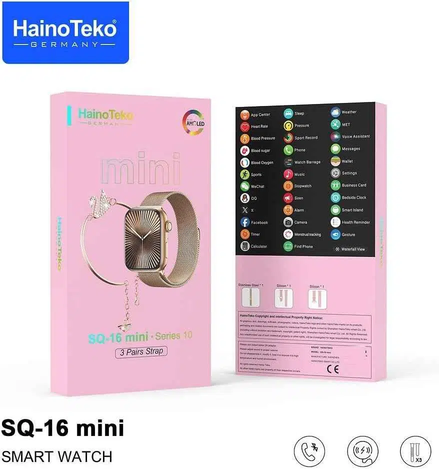 Montre connectée AMOLED Hainuteco SQ-16 Mini