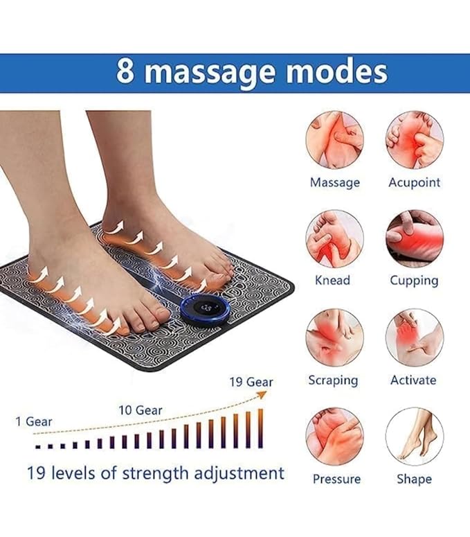جهاز تدليك القدمين الكهربائي | EMS Electric Foot Massager