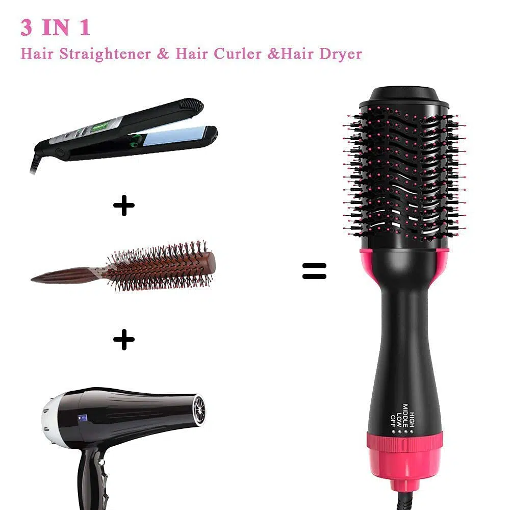 Brosse cheveux soufflante à air chaud 3en1 – One Step