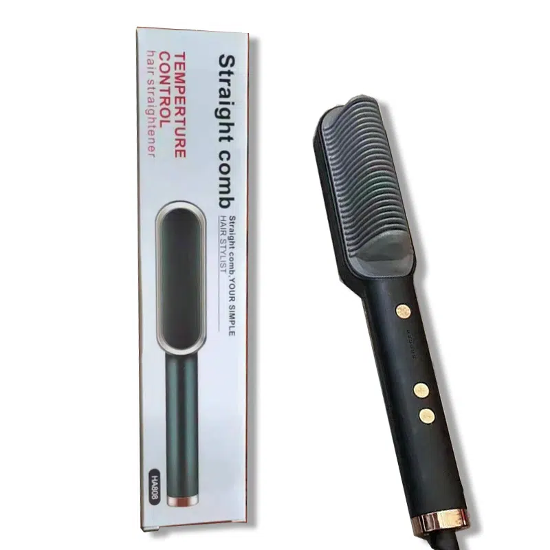 Brosse à cheveux chauffante en céramique - Lisseur Hair Straight comb FH 909