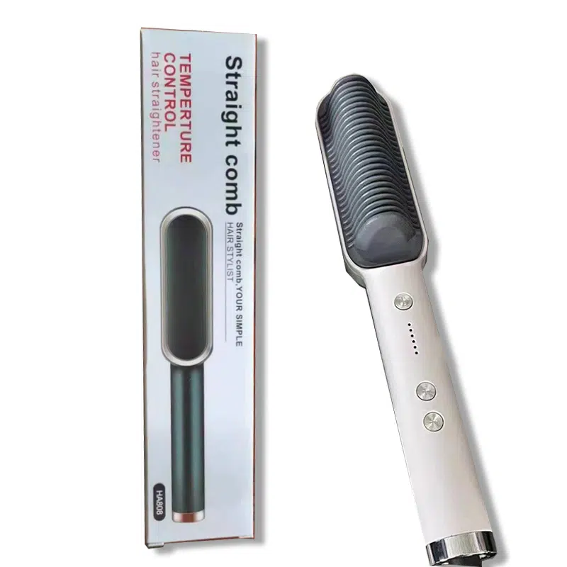 Brosse à cheveux chauffante en céramique - Lisseur Hair Straight comb FH 909
