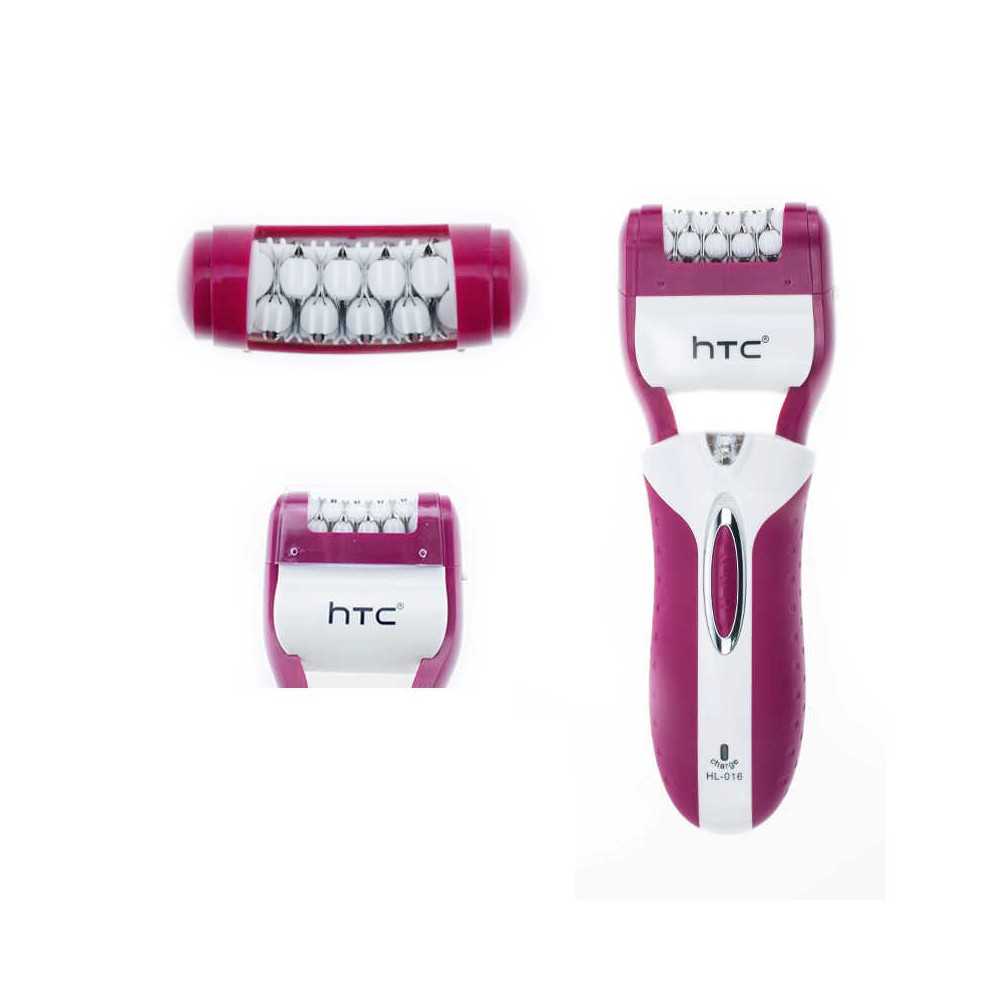 Épilateur HTC rechargeable 3 en 1 pour femme