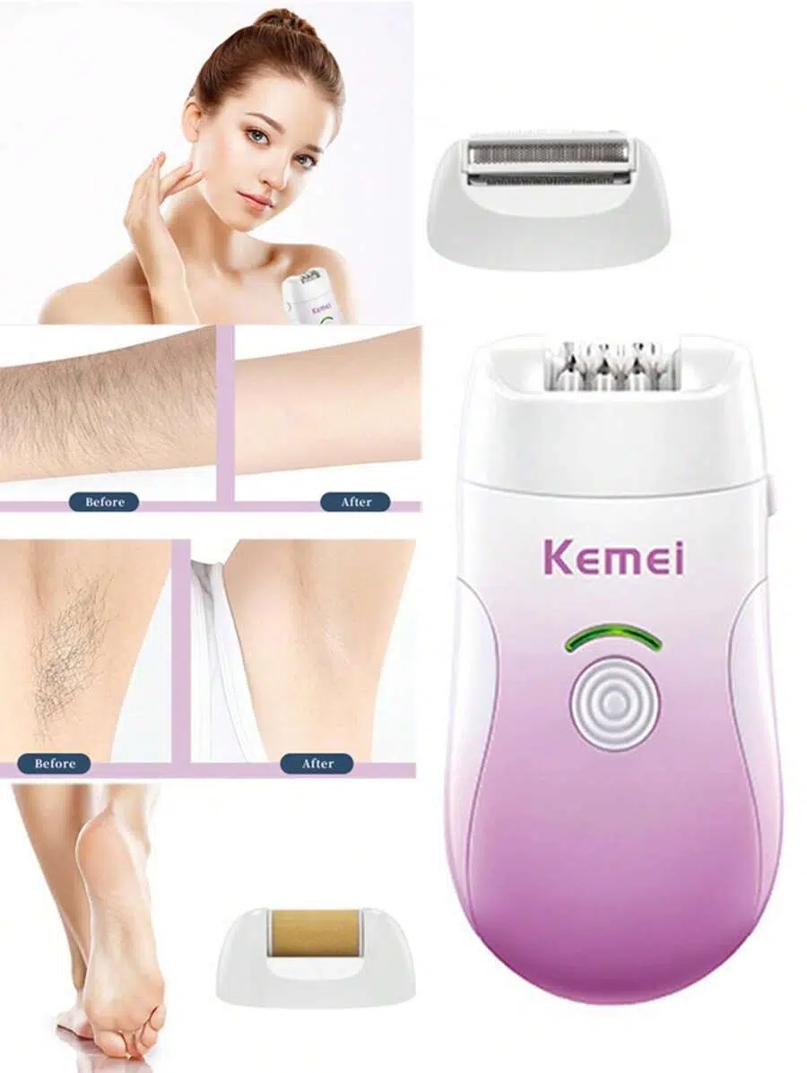 Kemei Épilateur Rasoir Pour Femme 3en1 KM-908B