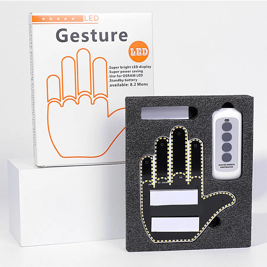 Lumière doigt signalétiques