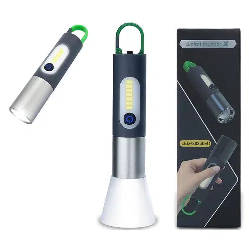 Lampe torche de poche LED multifonctionnelle 4 modes de zoom