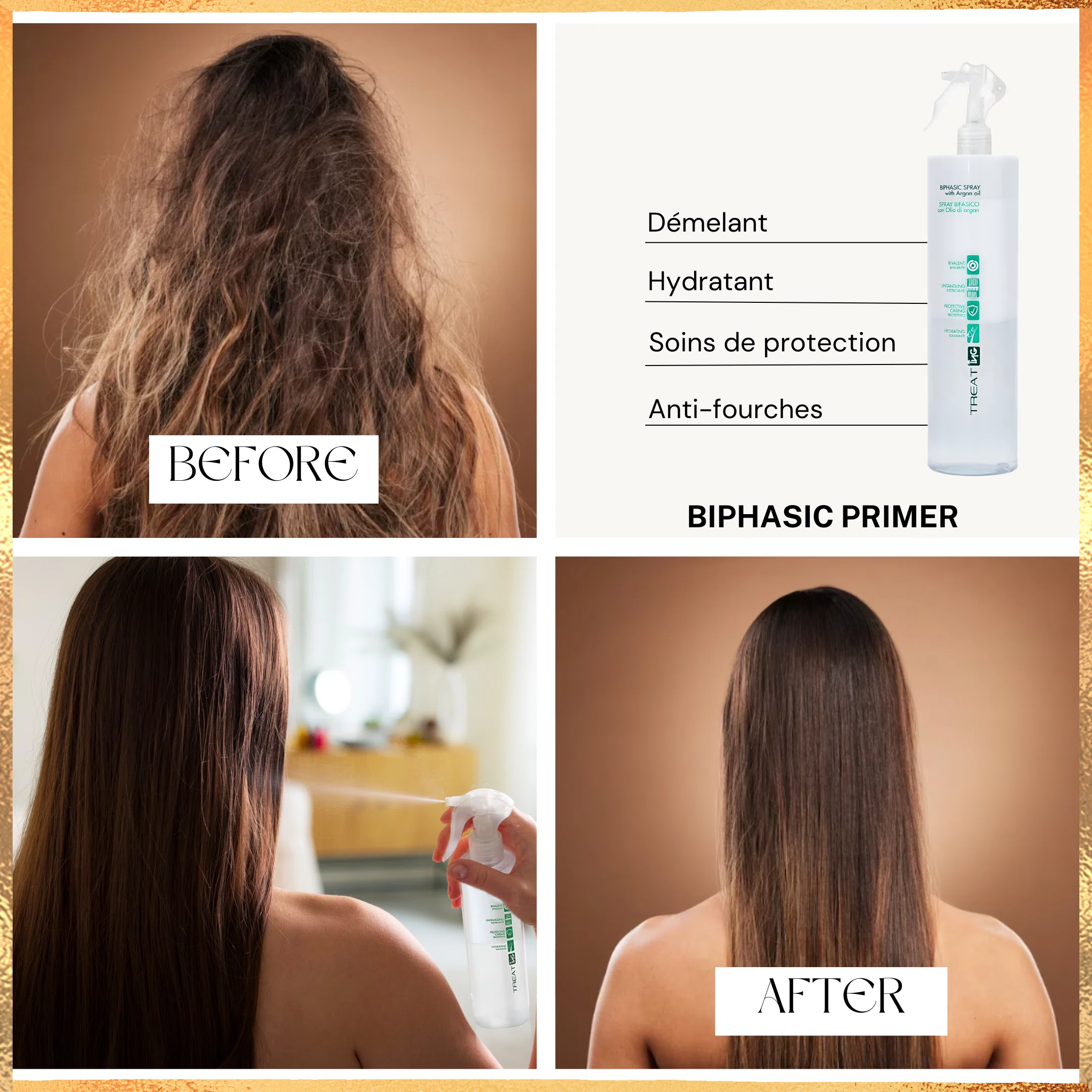Primer Cheveux - Biphasic spray - 500 ml - ING