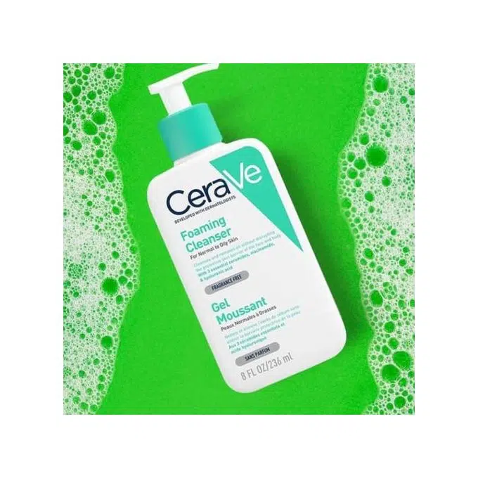 Cerave Gel Moussant Visage Peaux Normales A Grasses 236ml