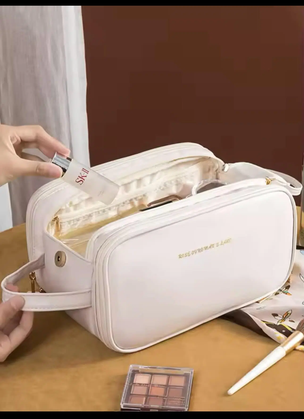Trousse de maquillage Portable de grande capacité -Sac à cosmétiques
