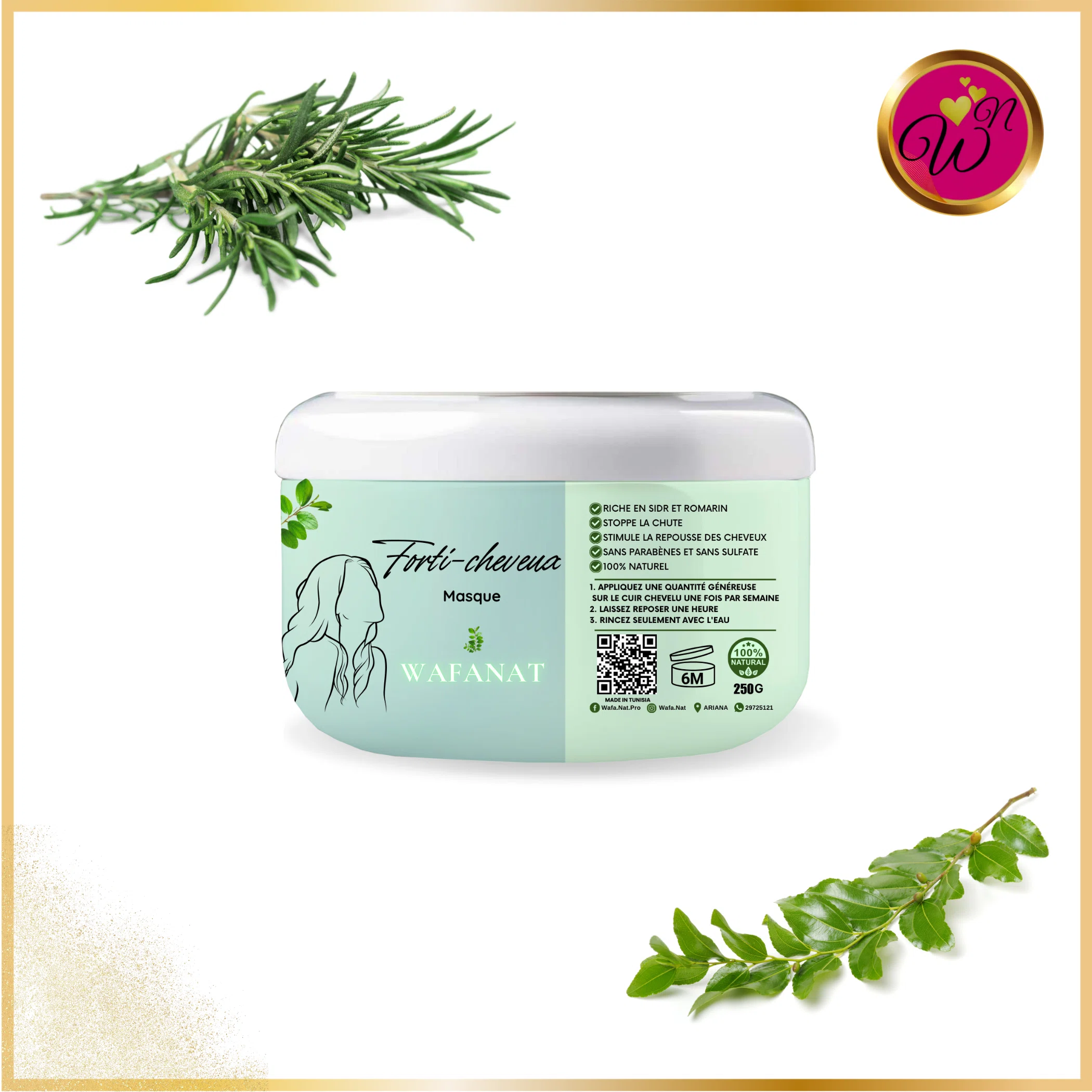 Forti cheveux- masque au sidr 100% naturel
