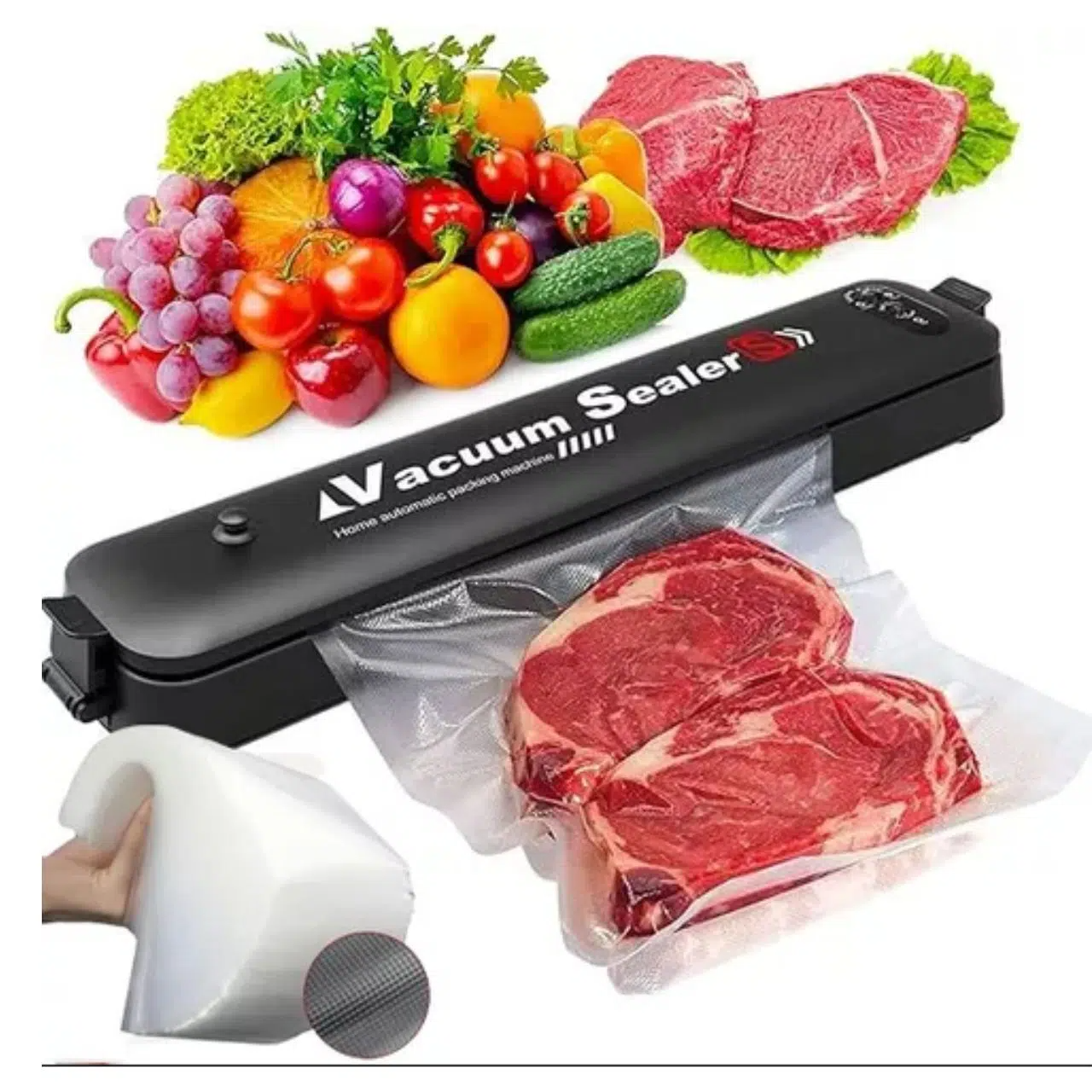 Pack Machine demballage + Lot de 4 contenants alimentaires en silicone