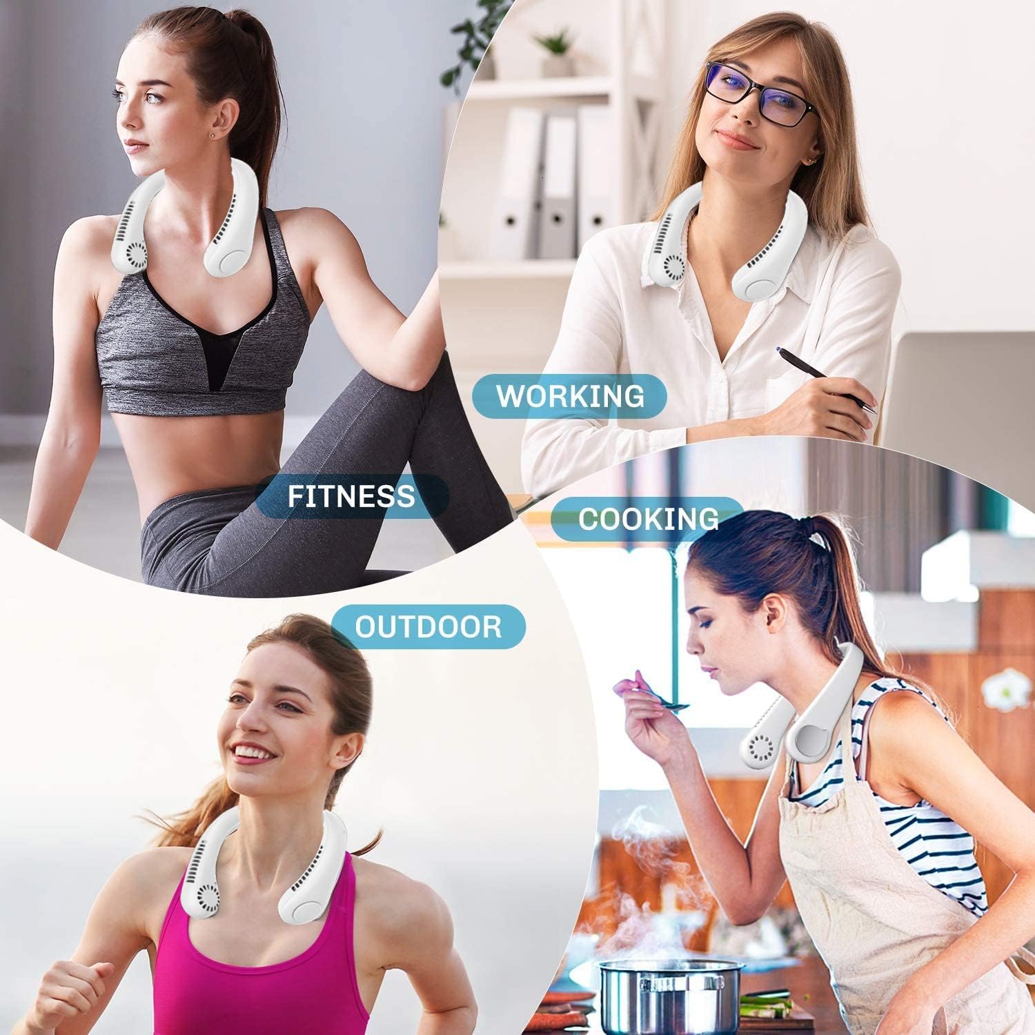 Ventilateur de cou portable مروحة الرقبة المحمولة