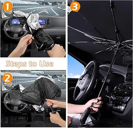 Parapluie Pare-Soleil Auto – Pliable & Compact