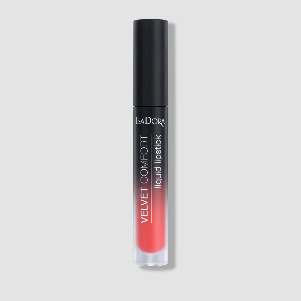 IsaDora - Velvet Comfort Liquid Lipstick 55 Coral Rush