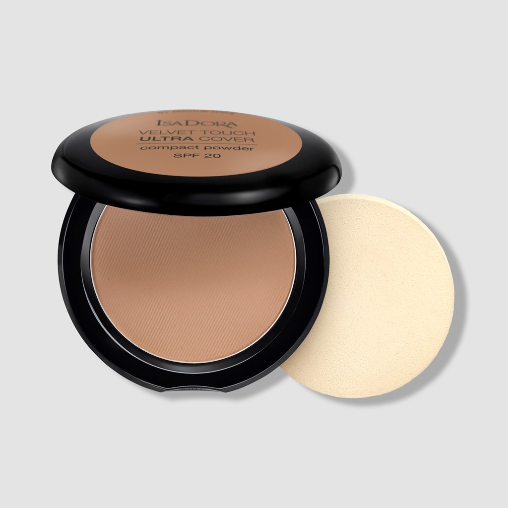 IsaDora - Velvet Touch Ultra Cover Compact Powder 68 Neutral Almond