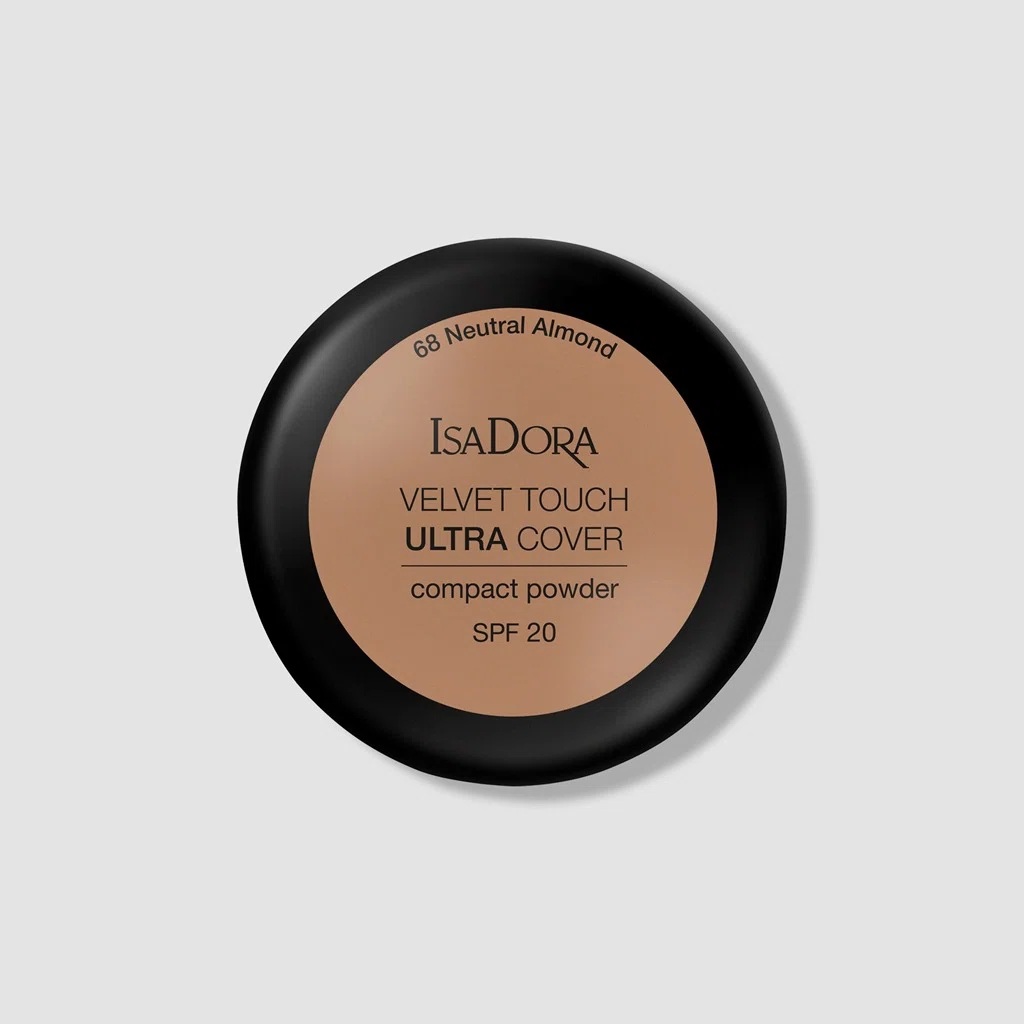IsaDora - Velvet Touch Ultra Cover Compact Powder 68 Neutral Almond