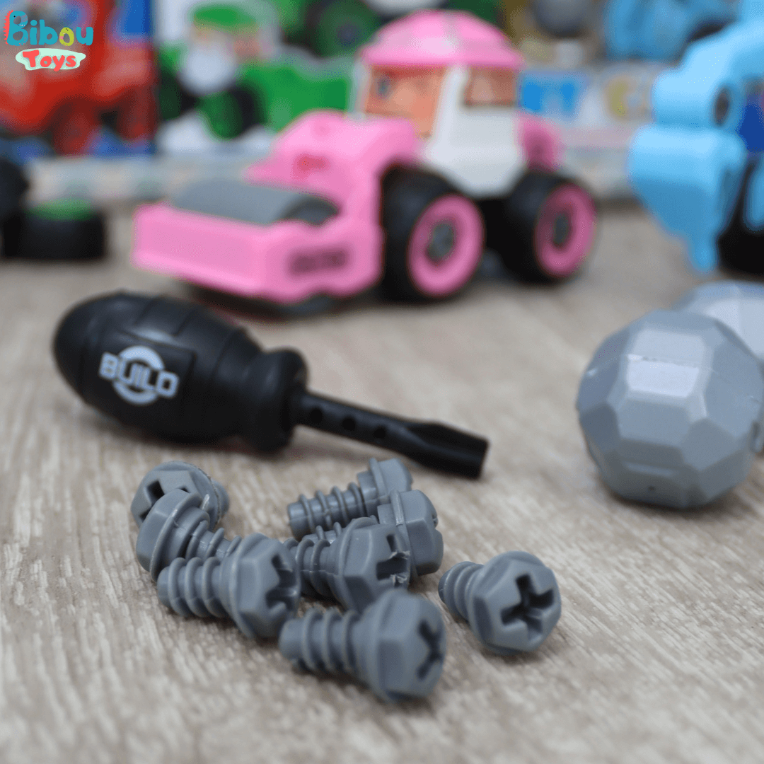 4 Camions de construction démontables 106 pièces