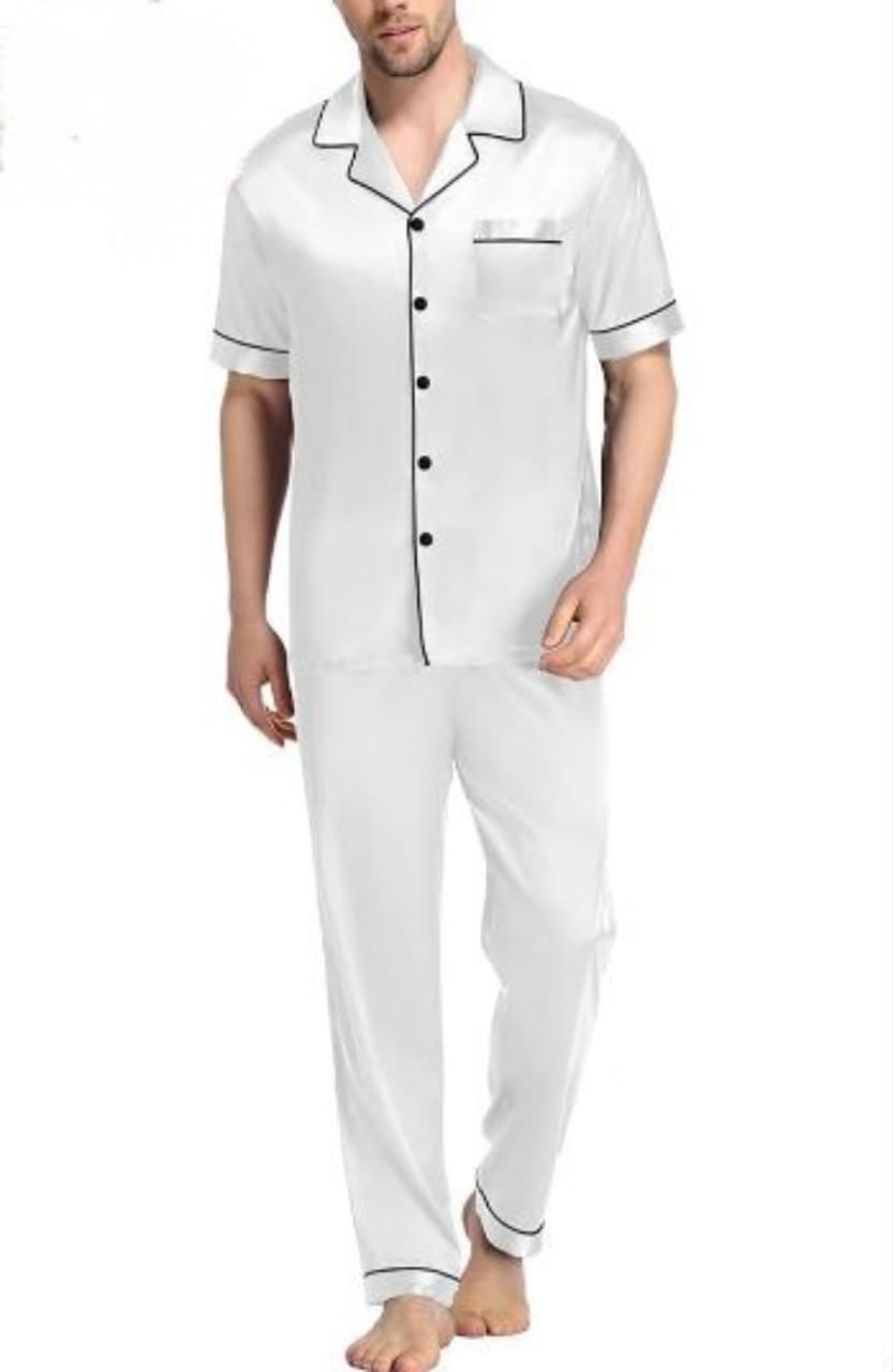 pyjama homme satin demi manche
