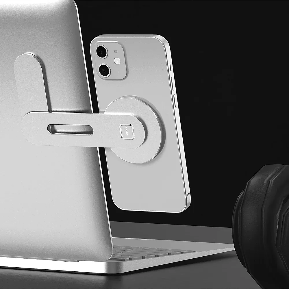 Support pliable de smartphone pour écran PC
