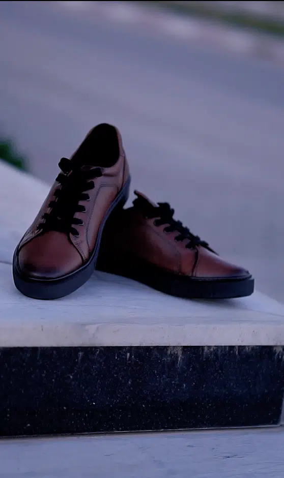 Baskets Cuir Sport Chic Homme