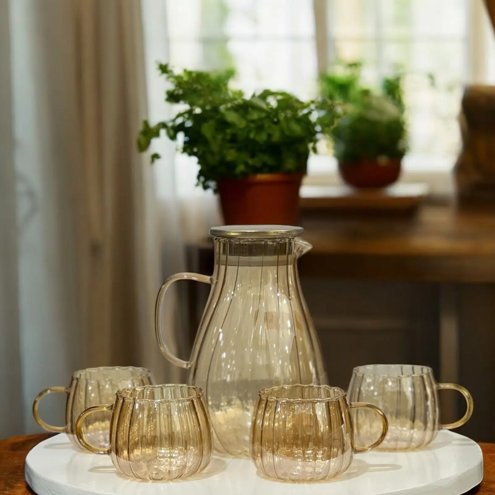 Service à Eau 7 Pièces en Verre
