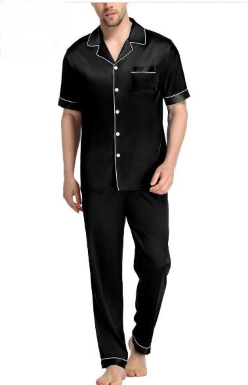 pyjama homme satin demi manche