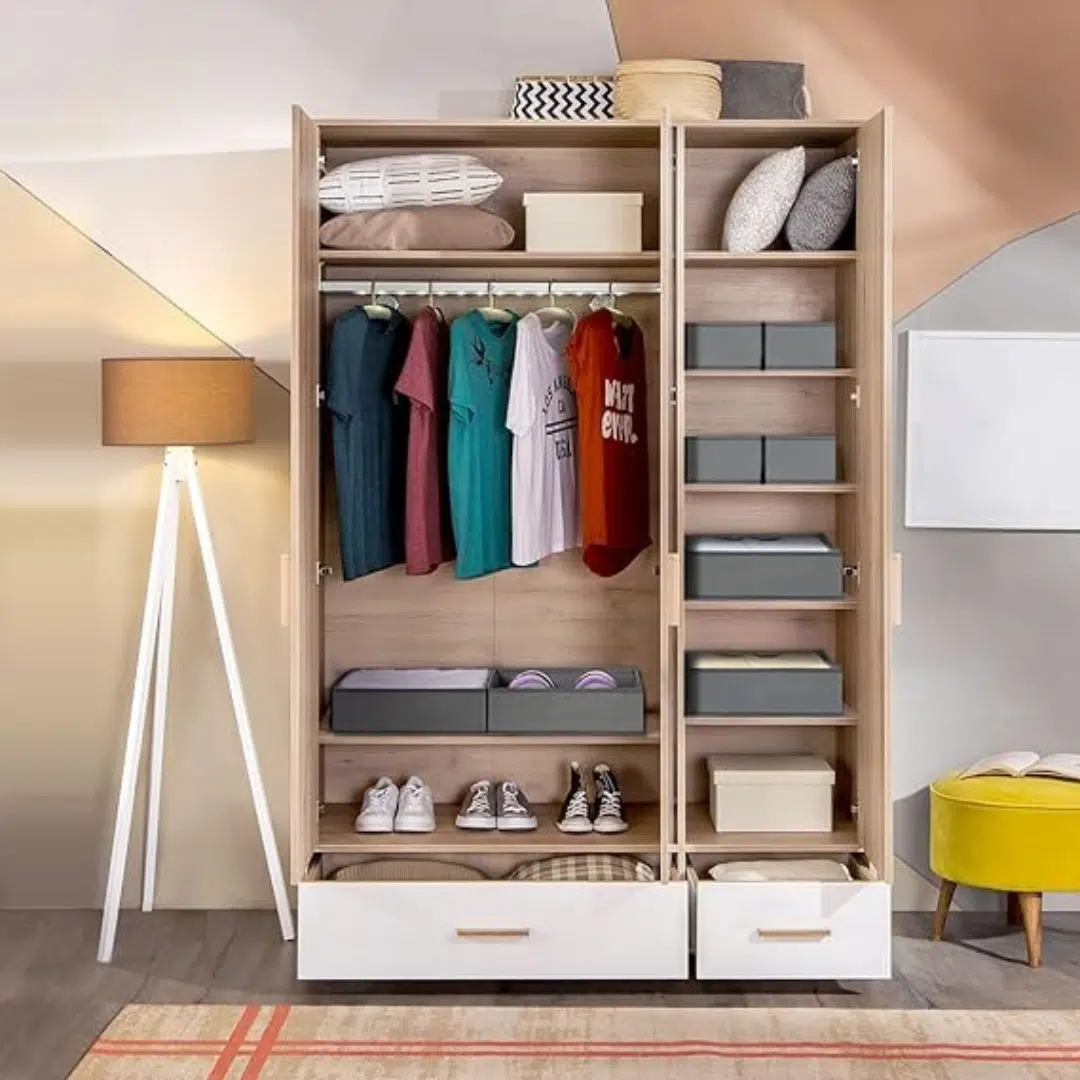 8 Organisateur Tiroir, Boite Rangement Vetement Pliable, Rangement Armoire pour Chaussettes, Cravates, Ceintures