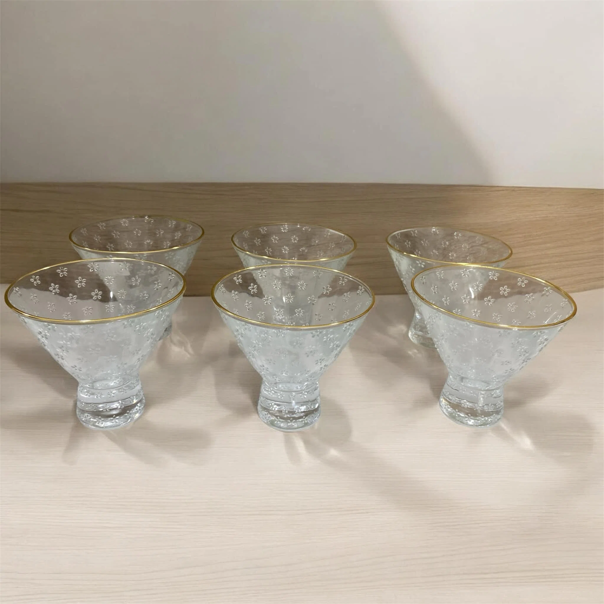 Service à Coupe 6 pièces en verre CUP-KRIMA