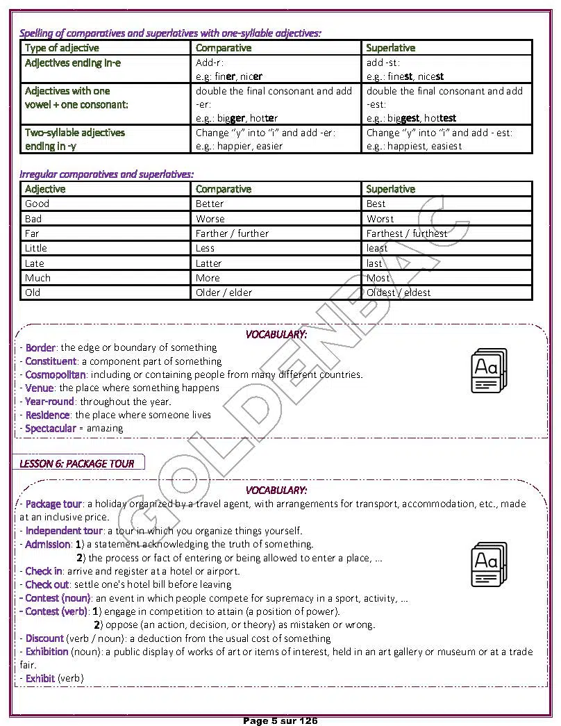 ANGLAIS - TOUTE LANNEE - BAC SCIENTIFIQUES