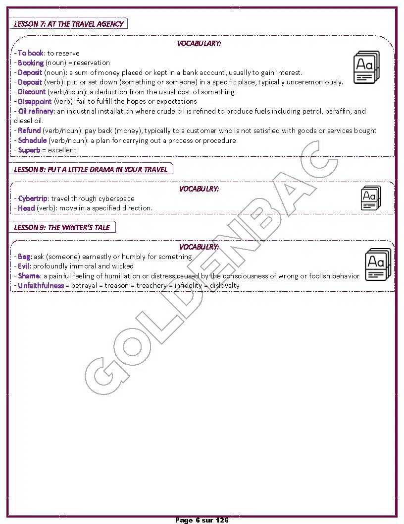 ANGLAIS - TOUTE LANNEE - BAC SCIENTIFIQUES
