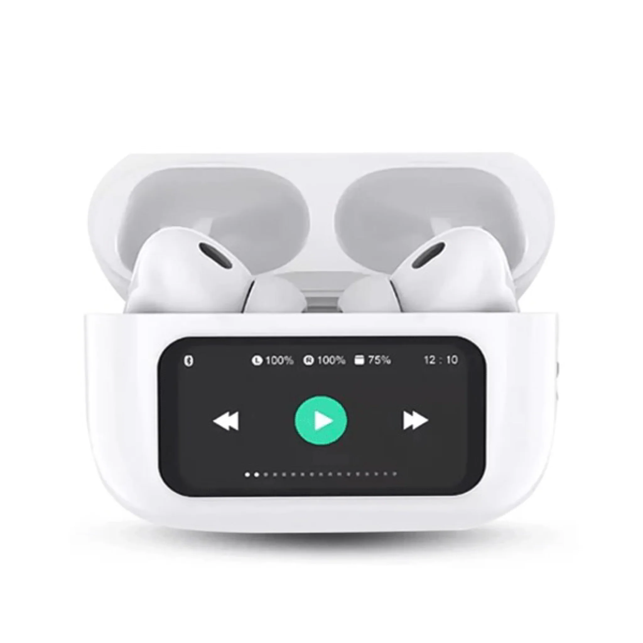 Ecouteur Bluetooth avec Ecran tactile-Blanc