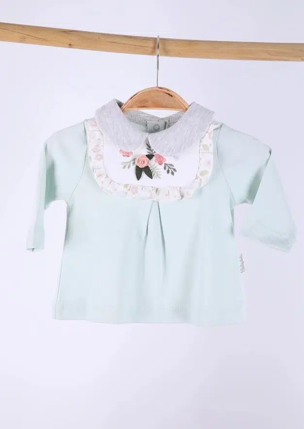 Coffret Naissance 10 pièces – 100% Coton – Vert Pastel – Réf 12534