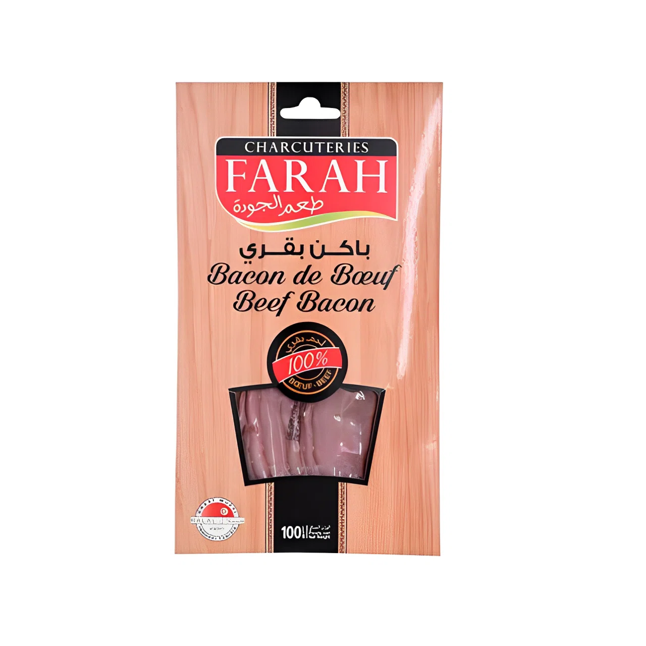 BACON DE BOEUF FUMEE 100 GR FARAH