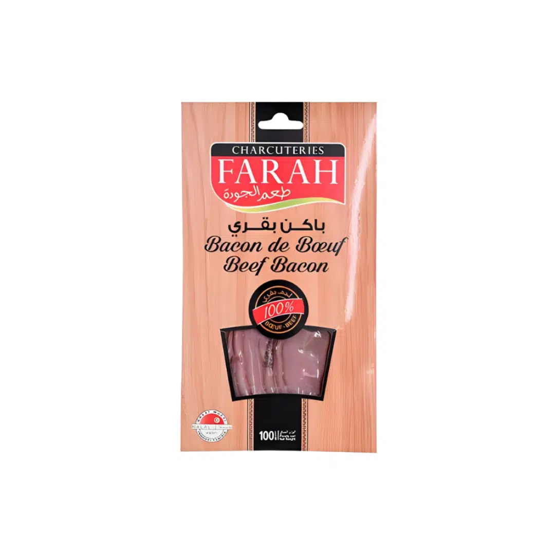 BACON DE BOEUF FUMEE 100 GR FARAH
