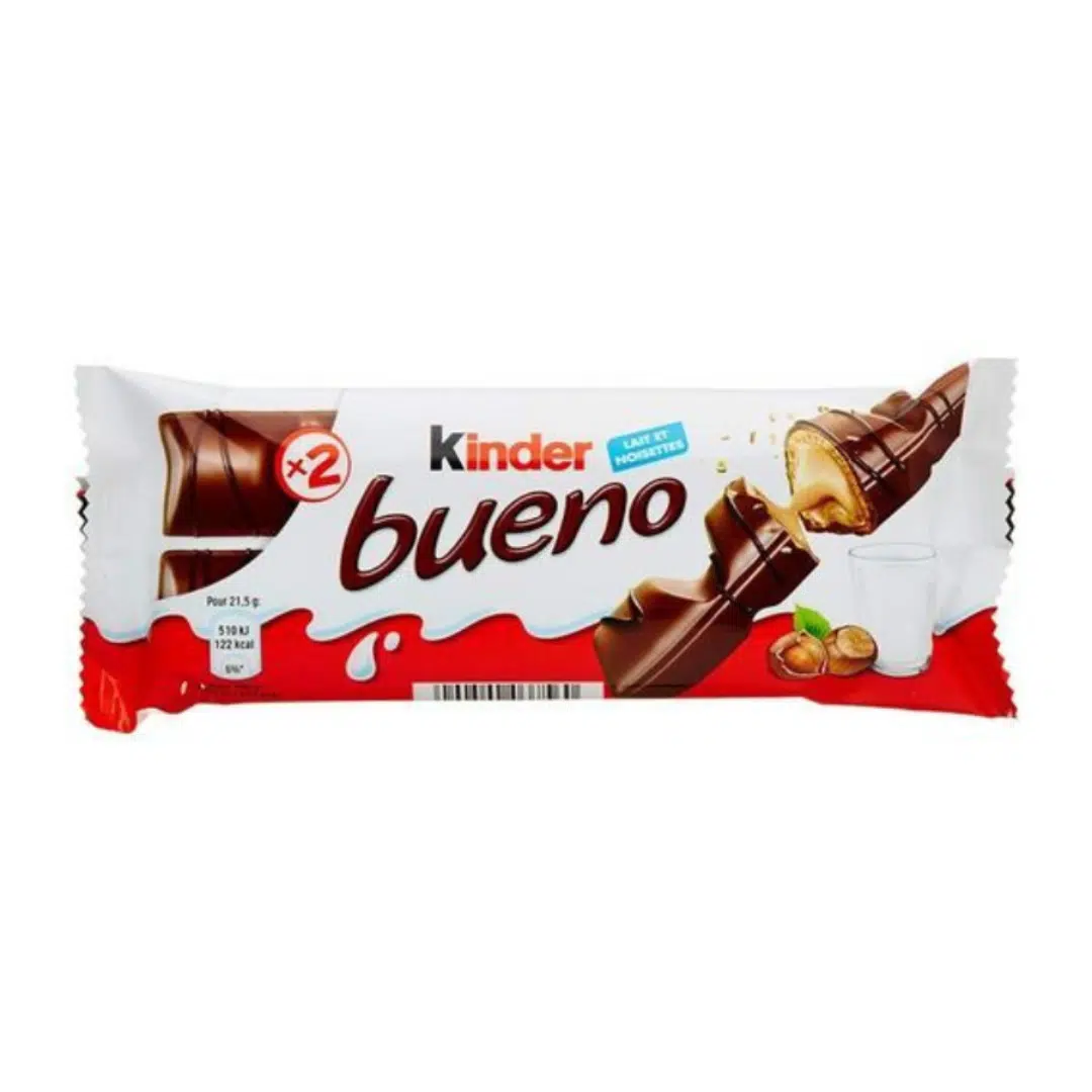 BARRE DE CHOCOLAT BISCUIT KINDER BUENO