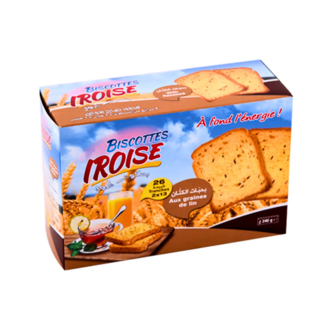 BISCOTTES IROISE AUX GR. DE LIN 240G