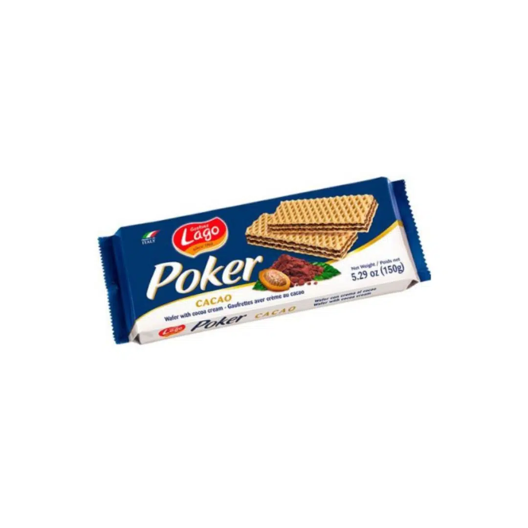 BISCUIT CACAO 150 GR POKER