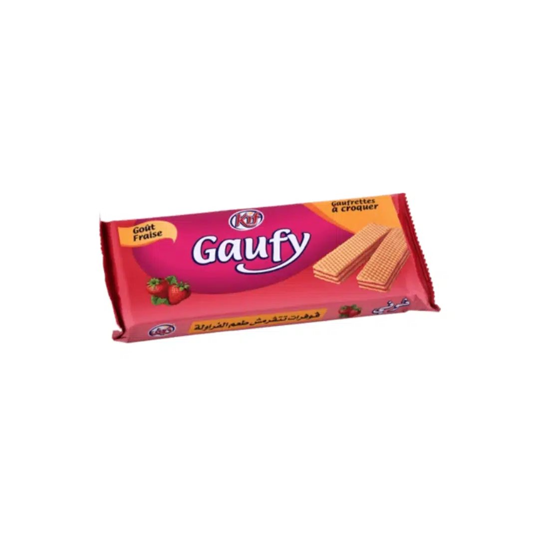 BISCUIT GAUFY FRAISE 100G KIF