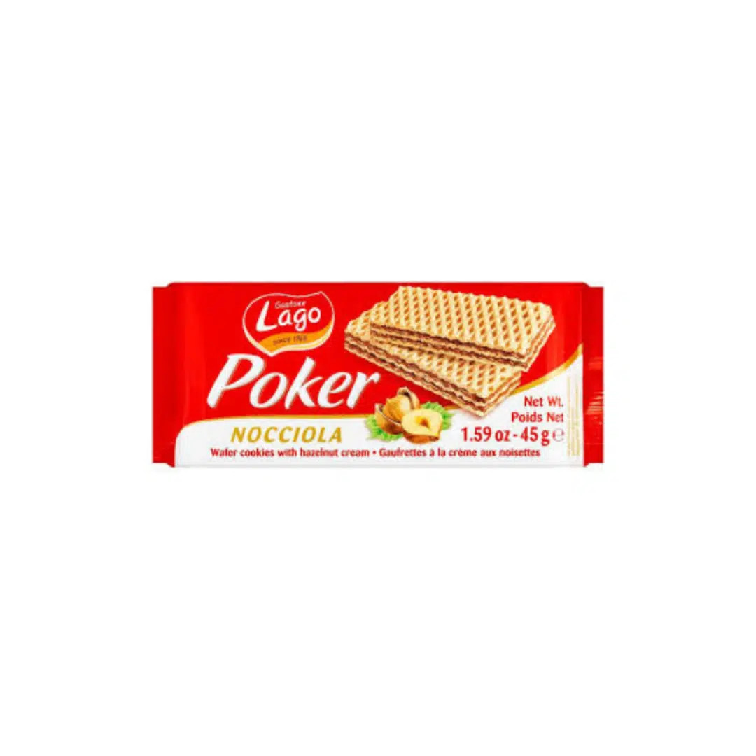 BISCUIT NOISETTE 45 GR POKER LAGO