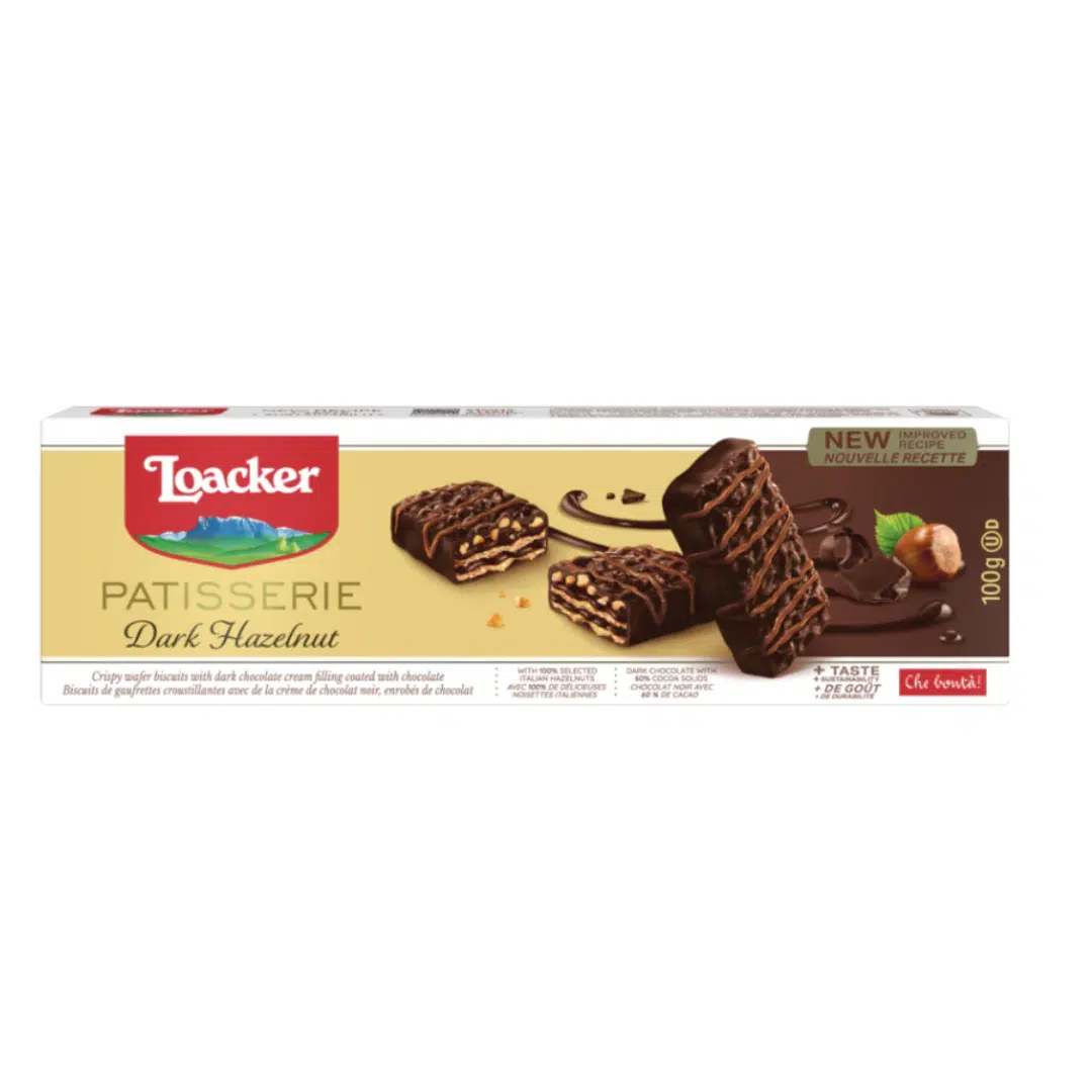 BISCUIT PATISSERIE NOIR NOISETTE 100GR LOACKER