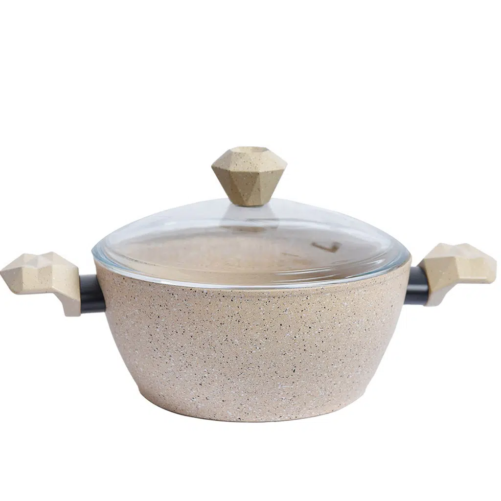 Batterie De Cuisine Sizar 16 Pièces Granite - Beige